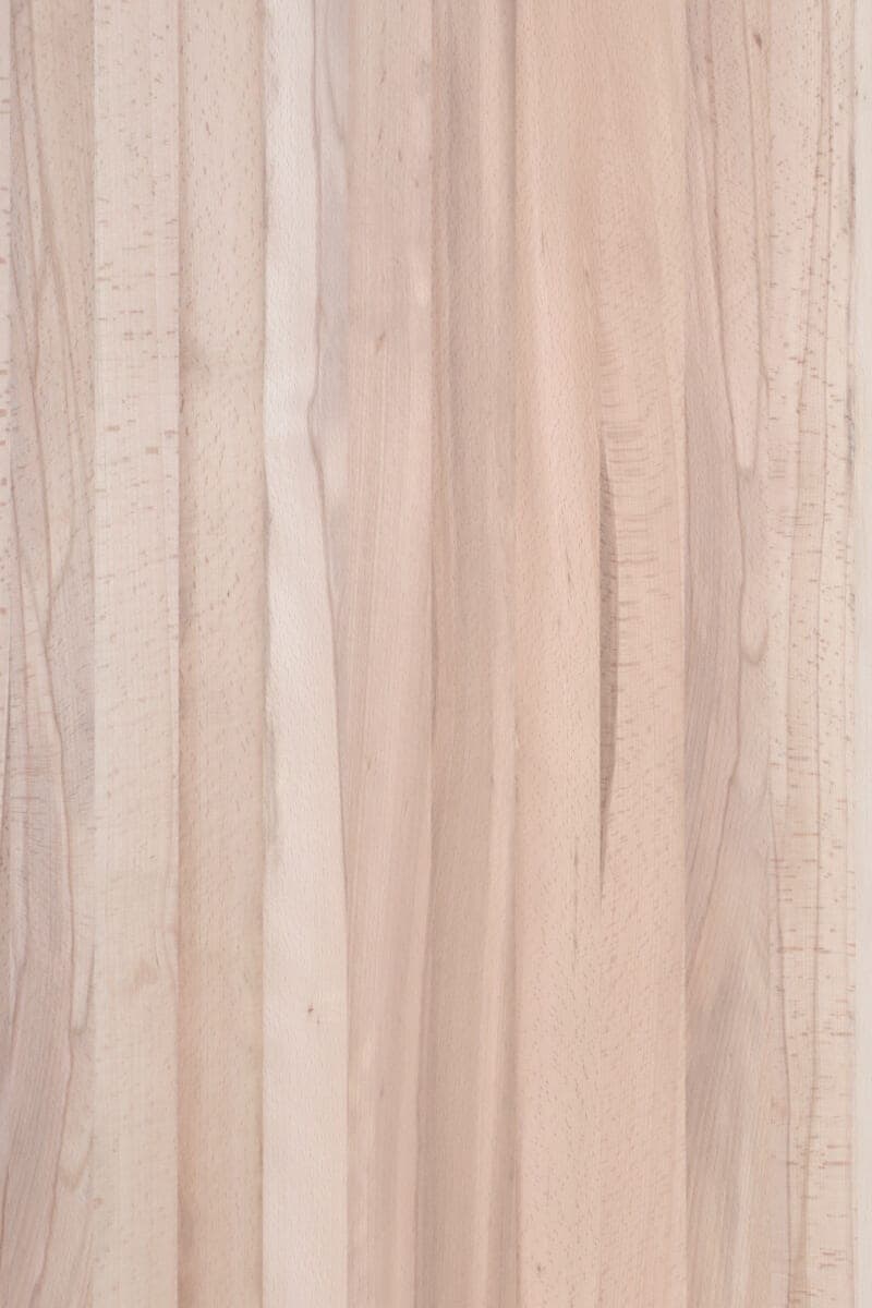 Beech solid wood panel surface, full-length (solid) staves, grade B.